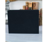 PORTFOLIO LIN NOIR 13x18 AVEC INSERT USB