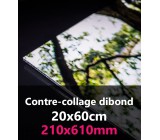 CONTRE-COLLAGE DIBOND 20x60