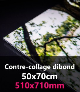 CONTRE-COLLAGE DIBOND 50x70