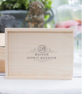  WOOD BOX SIGNATURE 13x18 + EMPLACEMENT USB