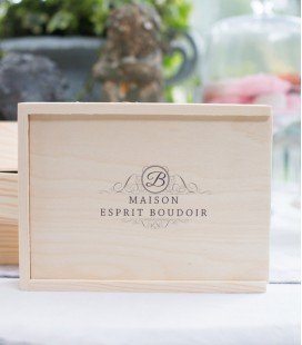 WOOD BOX SIGNATURE 13x18 + EMPLACEMENT USB