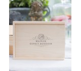 WOOD BOX SIGNATURE 13x18 + EMPLACEMENT USB