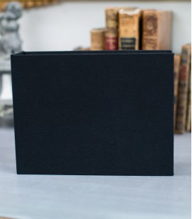 PORTFOLIO LIN NOIR 13x18 AVEC INSERT USB