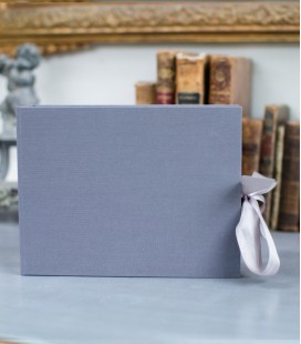 PORTFOLIO LIN GRIS 13x18 AVEC INSERT USB