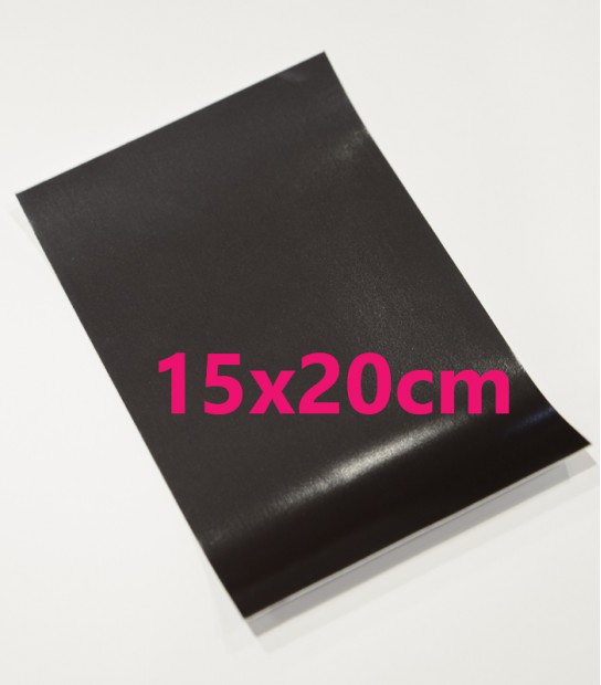 Feuille magnétique enduit noir, largeur 1000 x 0,85 mm, mètres courants